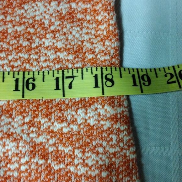 Ya Los Angeles Women's Knit Top Size M Pink Ivory Ruffle Hem Back Tie Scoop Neck - Picture 10 of 13